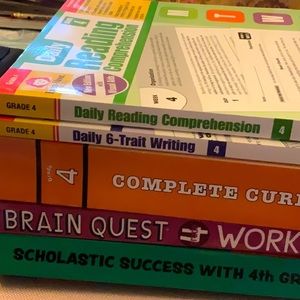 New lot of 4th grade workbooks